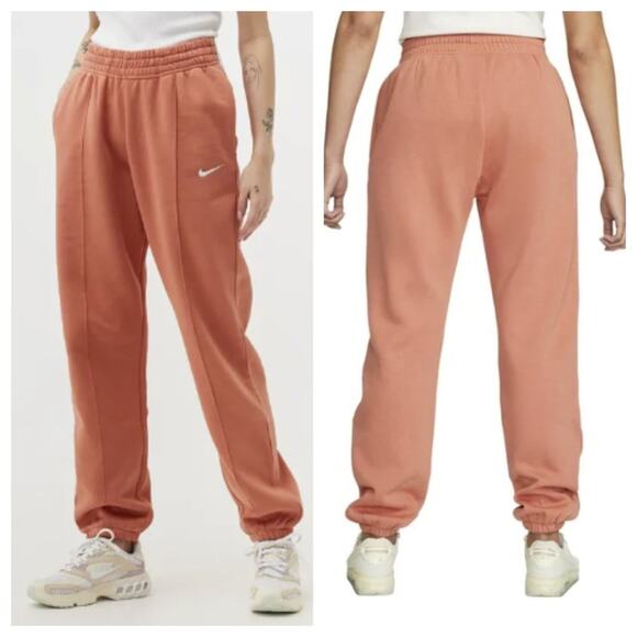 Nike Women's Fleece Jogger Pants Madder Root Size XL - Picture 1 of 9